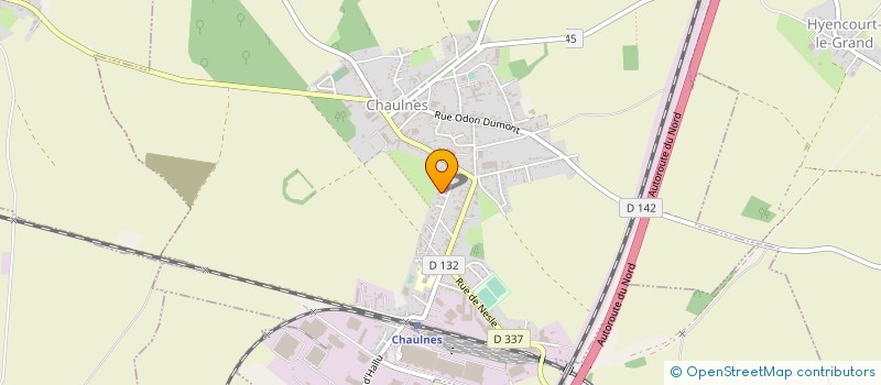 localisation de l'entreprise ETABLISSEMENT MARQUANT PERE ET FILS à CHAULNES