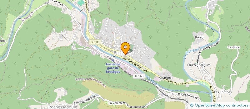 localisation de l'entreprise ETABLISSEMENT MATHIEU  BESSEGES