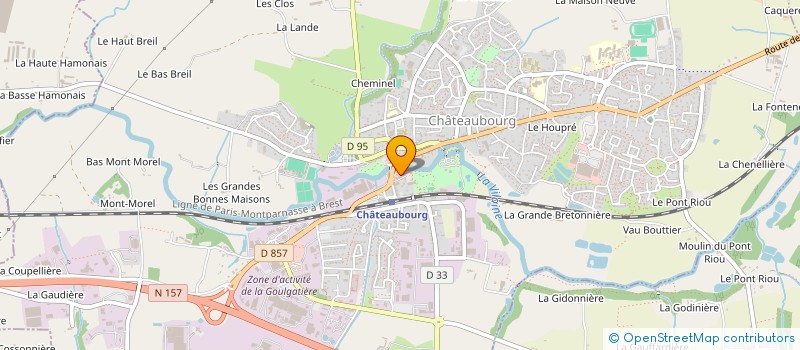 localisation de l'entreprise ETABLISSEMENT MAUDET à CHATEAUBOURG