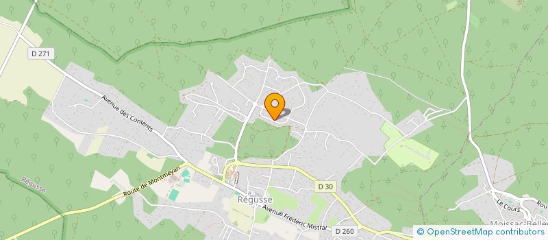 localisation de l'entreprise ETABLISSEMENT MERY à REGUSSE