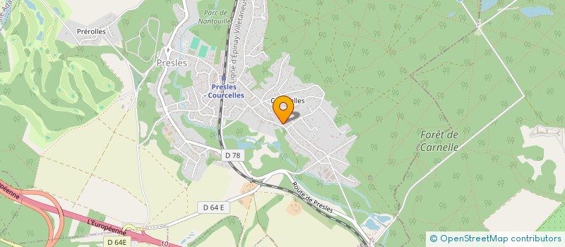 localisation de l'entreprise ETABLISSEMENT MESANGE à PRESLES