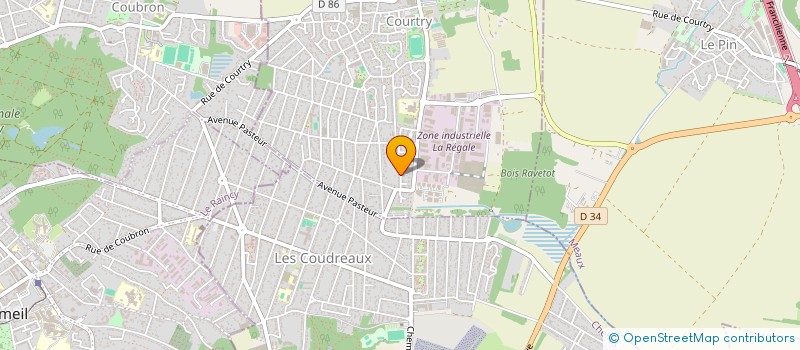 localisation de l'entreprise ETABLISSEMENT MF FROID à COURTRY