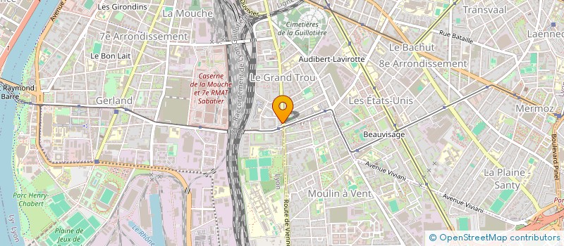 localisation de l'entreprise ETABLISSEMENT MFS  LYON