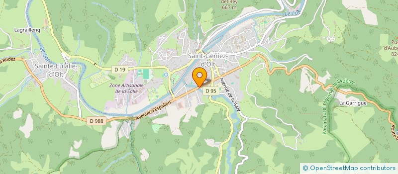 localisation de l'entreprise ETABLISSEMENT MIQUEL à SAINT GENIEZ D'OLT ET D'AUBRAC