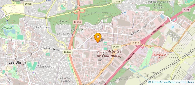 localisation de l'entreprise ETABLISSEMENT MONER SAS à LES ULIS