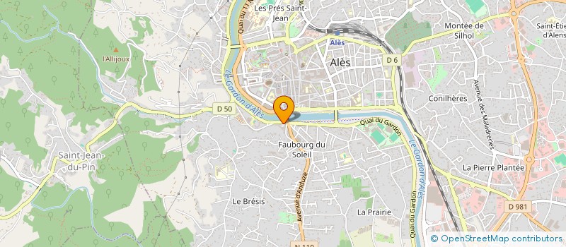 localisation de l'entreprise ETABLISSEMENT MOURRE à ALES