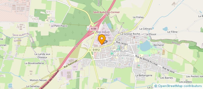 localisation de l'entreprise ETABLISSEMENT NAUSICAA à SAINT-AUBIN-DU-CORMIER