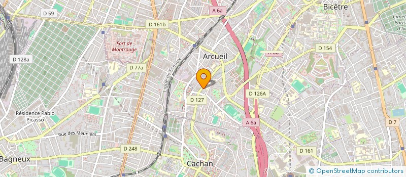 localisation de l'entreprise ETABLISSEMENT NIANGUI SEVERIN  ARCUEIL