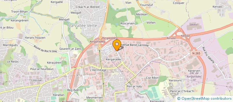 localisation de l'entreprise ETABLISSEMENT NORMAND PEINTURE à GOUESNOU