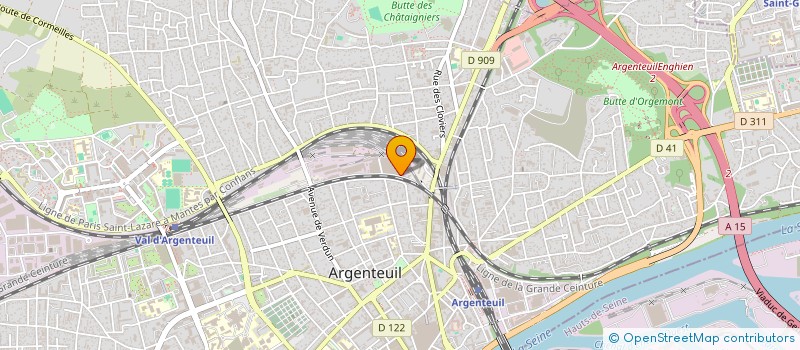localisation de l'entreprise ETABLISSEMENT P JOURDAN SARL à ARGENTEUIL