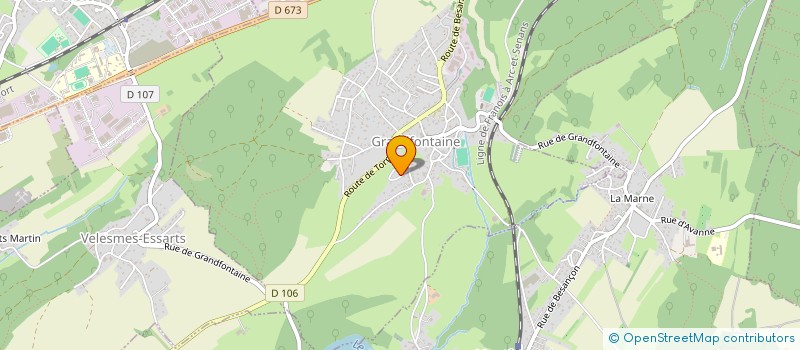 localisation de l'entreprise ETABLISSEMENT PALAC SYLVAIN  GRANDFONTAINE