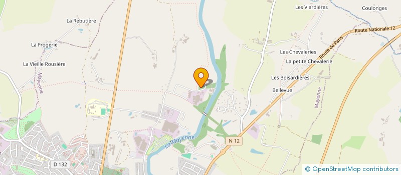 localisation de l'entreprise ETABLISSEMENT PELLIER SA à MAYENNE