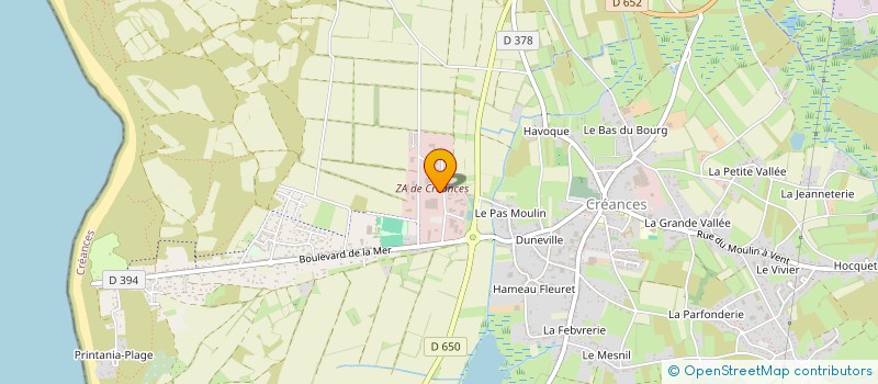 localisation de l'entreprise ETABLISSEMENT PERDREAU SARL  CREANCES