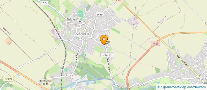 localisation de l'entreprise ETABLISSEMENT PETIT MAROEUIL COMBUSTIBLE  MARUIL