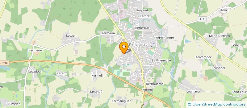 localisation de l'entreprise ETABLISSEMENT PHILIPPE SA à KERVIGNAC