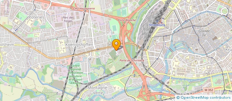 localisation de l'entreprise ETABLISSEMENT PIERRE WILLM à STRASBOURG