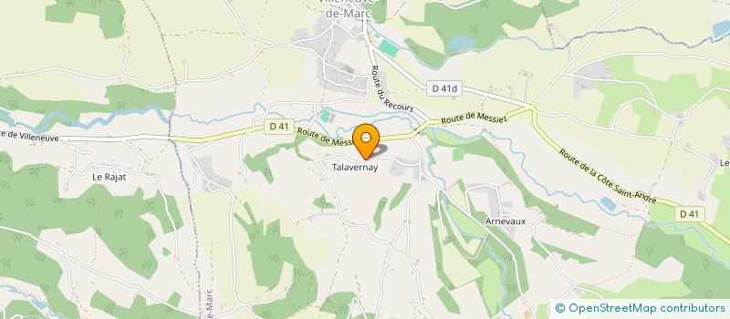 localisation de l'entreprise ETABLISSEMENT PIOLAT C.  VILLENEUVE-DE-MARC