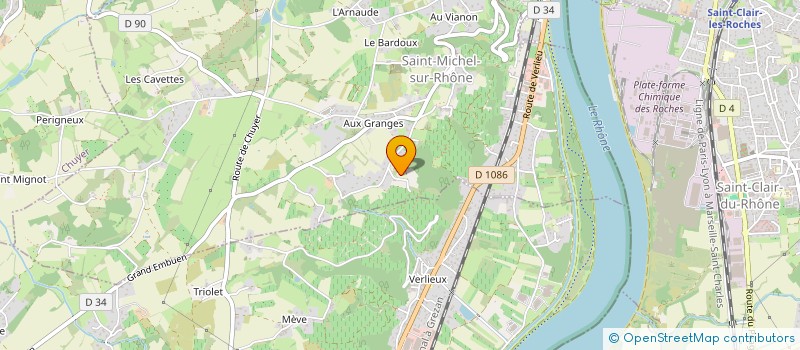 localisation de l'entreprise ETABLISSEMENT PIRONNET à SAINT-MICHEL-SUR-RHONE