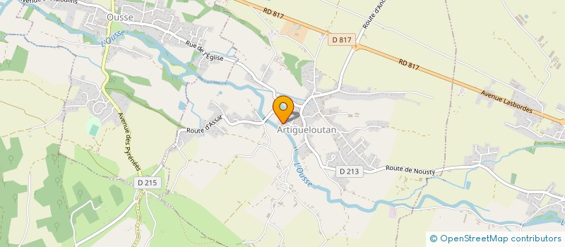 localisation de l'entreprise ETABLISSEMENT PISSON à ARTIGUELOUTAN
