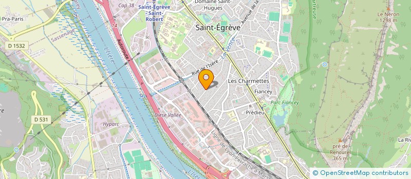 localisation de l'entreprise ETABLISSEMENT POIZAT à SAINT-EGREVE