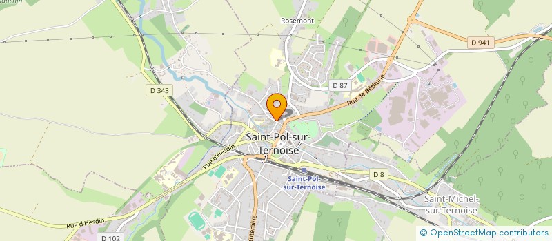 localisation de l'entreprise ETABLISSEMENT PONCHE à SAINT-POL-SUR-TERNOISE