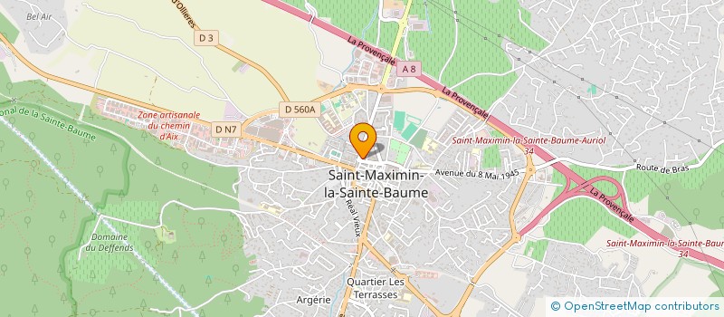 localisation de l'entreprise ETABLISSEMENT POUR ENFANTS ET ADOLESCENTS POLYHANDICAPES LE CHATEAU D ARTIGUES à SAINT-MAXIMIN-LA-SAINTE-BAUME