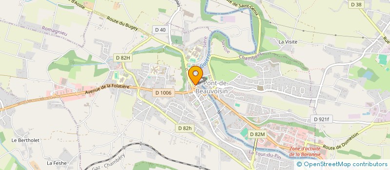 localisation de l'entreprise ETABLISSEMENT PRIVE DU GUIERS VAL D'AINAN  LE PONT-DE-BEAUVOISIN