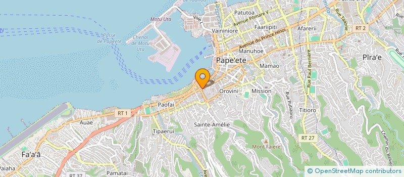localisation de l'entreprise ETABLISSEMENT PUBLIC ADMINISTRATIF POUR LA PREVENTION à PAPEETE