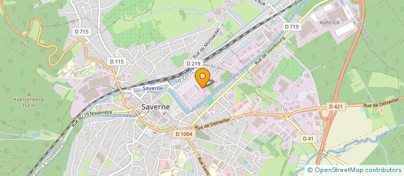 localisation de l'entreprise ETABLISSEMENT PUBLIC D'EXPLOITATION DU LIVRE FONCIER INFORMATISE D'ALSACE-MOSELLE à SAVERNE