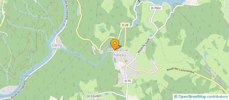 localisation de l'entreprise ETABLISSEMENT PUBLIC DEPARTEMENTAL AUTONOME CORREZE à SERVIERES-LE-CHATEAU