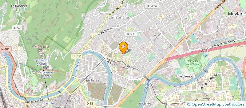 localisation de l'entreprise ETABLISSEMENT PUBLIC DEPARTEMENTAL LE CHARMEYRAN à LA TRONCHE