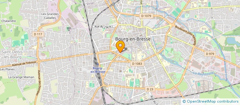localisation de l'entreprise ETABLISSEMENT PUBLIC FONCIER DE L'AIN à BOURG-EN-BRESSE