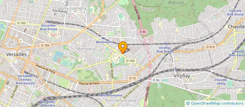 localisation de l'entreprise ETABLISSEMENT PUBLIC FONCIER DES YVELINES à VERSAILLES