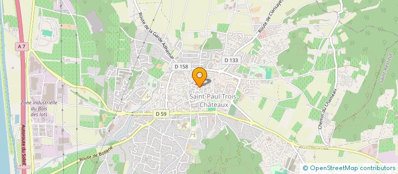 localisation de l'entreprise ETABLISSEMENT PUBLIC INDUSTRIEL ET COMMERCIAL SAVEURS ET PATRIMOINES  SAINT-PAUL-TROIS-CHATEAUX