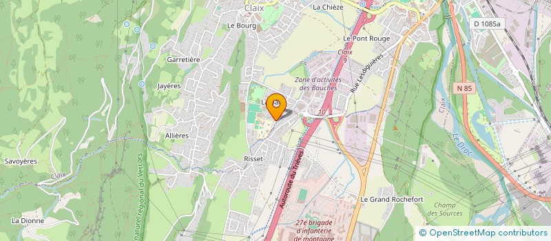 localisation de l'entreprise ETABLISSEMENT PUBLIC ISEROIS DE SERVICES POUR ENFANTS ET ADOLESCENTS HANDICAPES à CLAIX