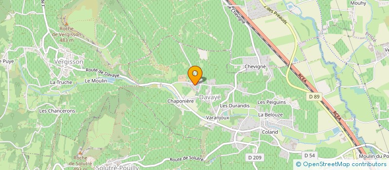 localisation de l'entreprise ETABLISSEMENT PUBLIC LOCAL D'ENSEIGNEMENT ET DE FORMATION PROFESSIONNELLE AGRICOLE DE MACON-DAVAYE  DAVAYE