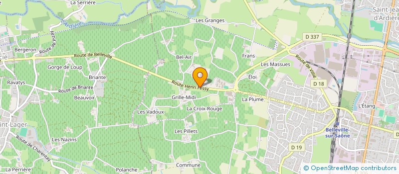 localisation de l'entreprise ETABLISSEMENT PUBLIC LOCAL D'ENSEIGNEMENT ET DE FORMATION PROFESSIONNELLE AGRICOLES DE BELLEVILLE à BELLEVILLE-EN-BEAUJOLAIS