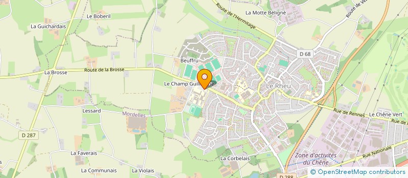 localisation de l'entreprise ETABLISSEMENT PUBLIC LOCAL D'ENSEIGNEMENT ET DE FORMATION PROFESSIONNELLE AGRICOLES DE RENNES - LE RHEU à LE RHEU