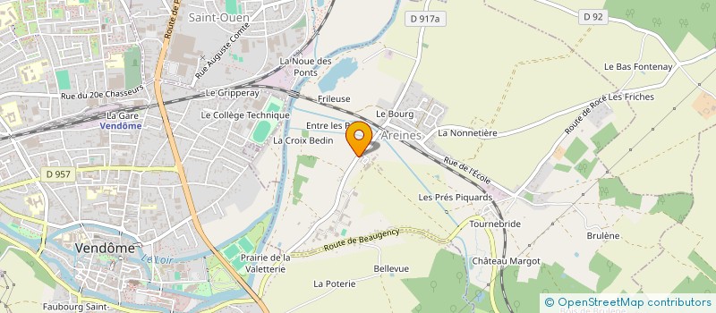 localisation de l'entreprise ETABLISSEMENT PUBLIC LOCAL D'ENSEIGNEMENT ET DE FORMATION PROFESSIONNELLE AGRICOLES DU LOIR ET CHER à AREINES