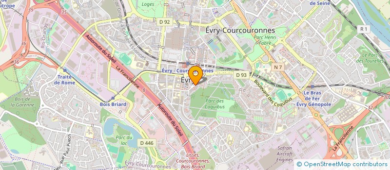 localisation de l'entreprise ETABLISSEMENT PUBLIC NATIONAL ANTOINE KOENIGSWARTER  EVRY-COURCOURONNES