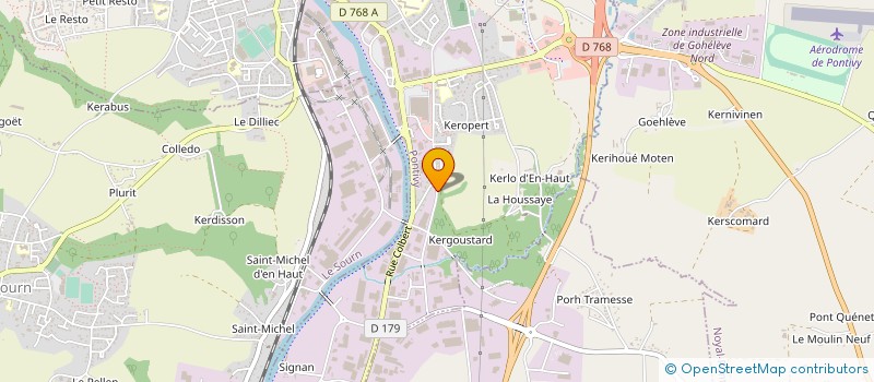 localisation de l'entreprise ETABLISSEMENT PUBLIC SOCIAL ET MEDICO-SOCIAL AR STER à PONTIVY