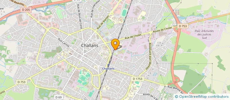 localisation de l'entreprise ETABLISSEMENT PUBLIC SOCIAL ET MEDICO SOCIAL DU PAYS DE CHALLANS à CHALLANS
