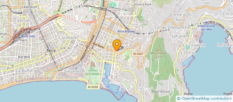localisation de l'entreprise ETABLISSEMENT R.G.A. à NICE