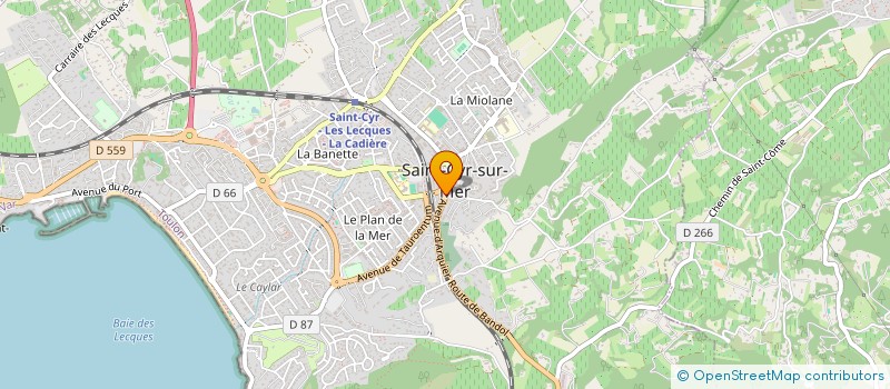 localisation de l'entreprise ETABLISSEMENT RAVOUX à SAINT-CYR-SUR-MER