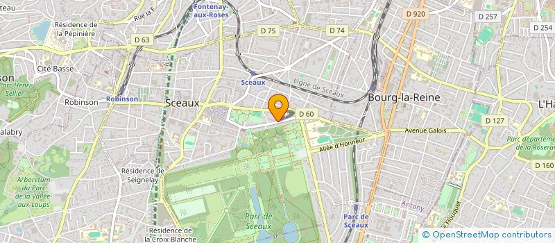 localisation de l'entreprise ETABLISSEMENT REG ENSEIGNEM ADAPTE DUPRE à SCEAUX