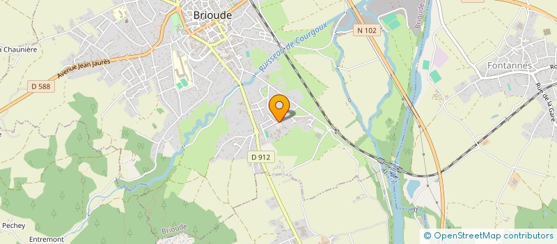 localisation de l'entreprise ETABLISSEMENT REG ENSEIGNEMENT ADAPTE à BRIOUDE