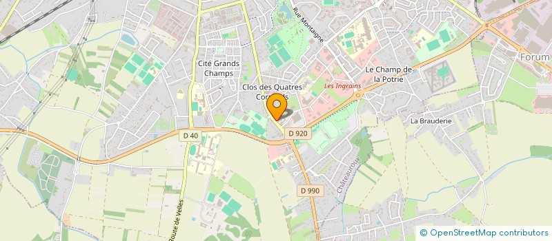 localisation de l'entreprise ETABLISSEMENT REGIONAL D'ENSEIGNEMENT ADAPTE ERIC TABARLY à CHATEAUROUX
