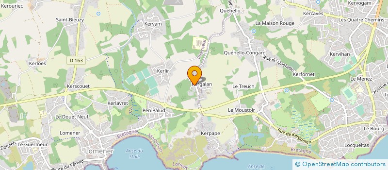 localisation de l'entreprise ETABLISSEMENT REGIONAL D'ENSEIGNEMENT ADAPTE LES PINS à PLOEMEUR