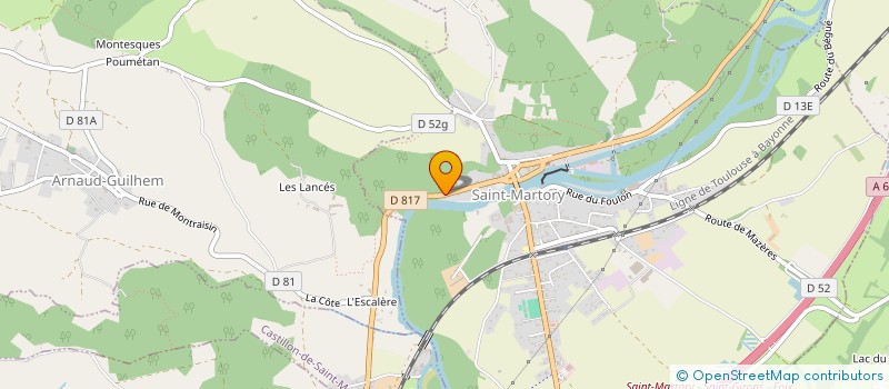 localisation de l'entreprise ETABLISSEMENT RENE CHAUDRON à SAINT-MARTORY