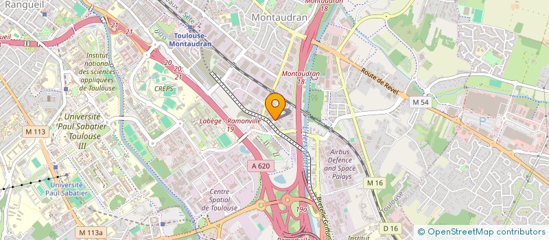localisation de l'entreprise ETABLISSEMENT ROUSSEL SAS à TOULOUSE